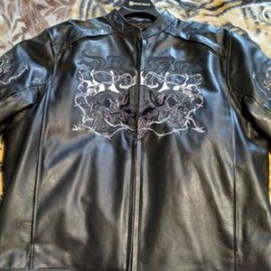 Leather Jacket with design